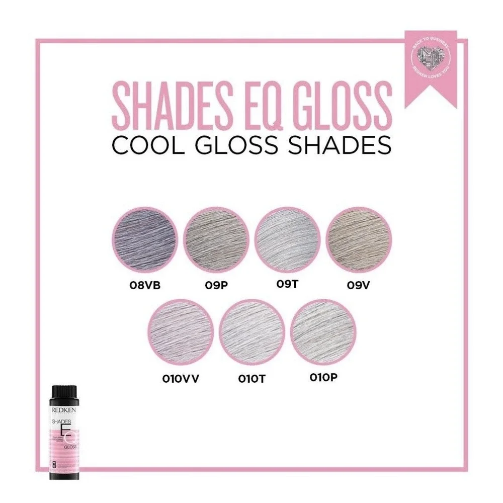 Redken Shades EQ Gloss Hair Color 09P Opal Glow 2oz New Professional Toner
